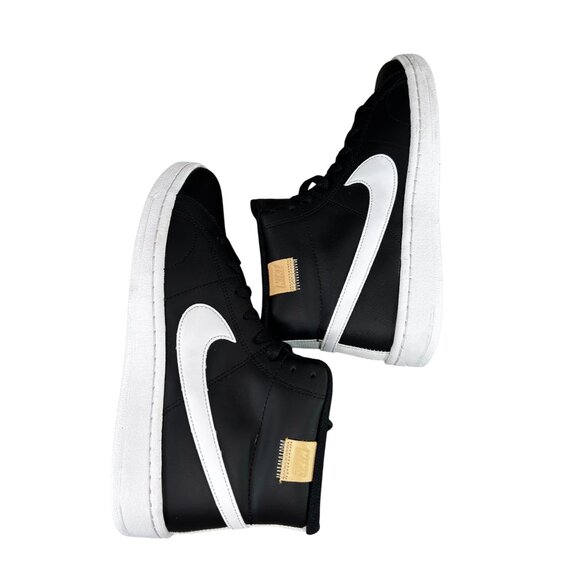 Nike Court Royale 2 Mid Sneakers Size 8 Black/White Onyx - Picture 8 of 13